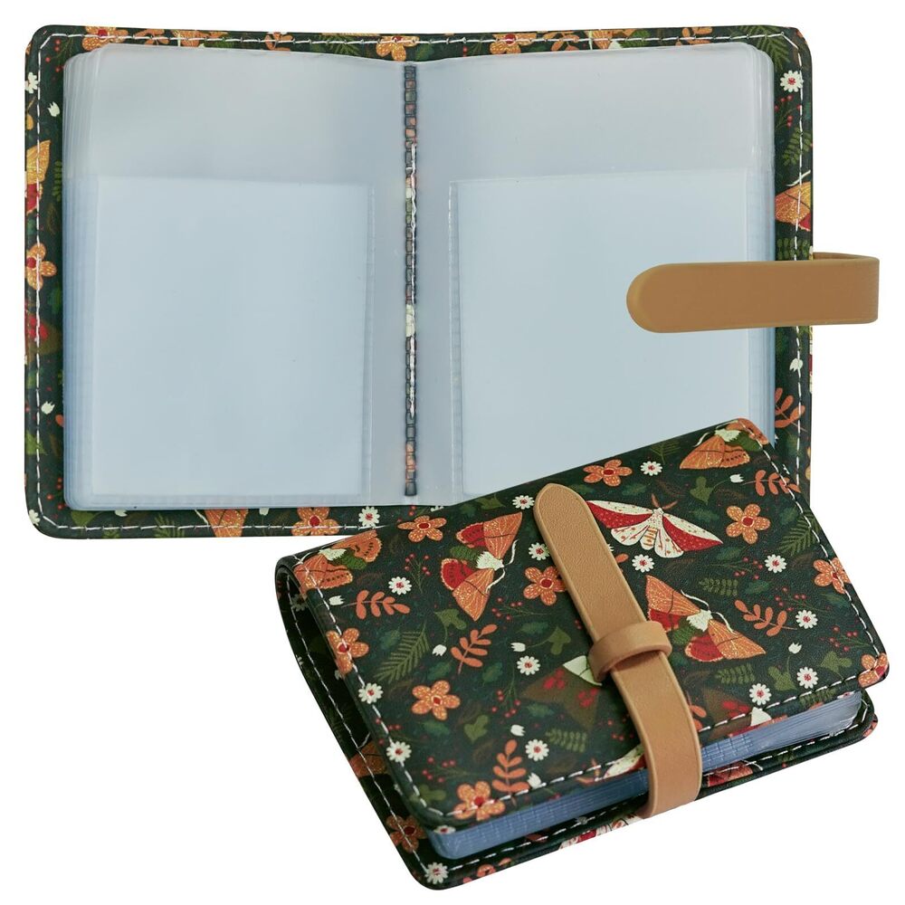 1251 Credit Card Holder with 40 Suitable Slot, ID Card Case PU Leather